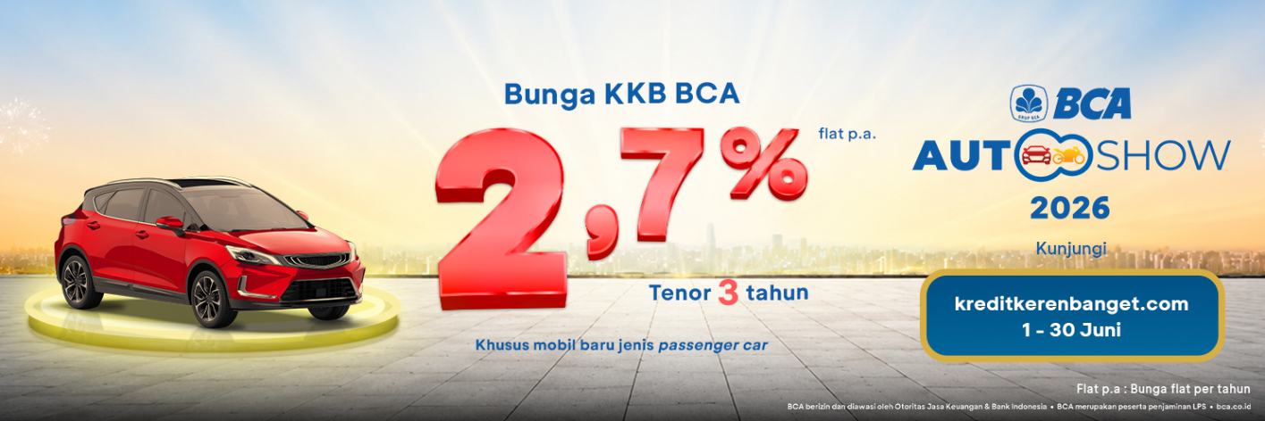 Bunga 2,7 BCA Autoshow Juni 2026