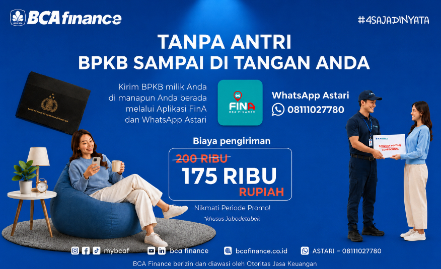 Layanan Terbaru BCA Finance: Pengiriman BPKB Langsung ke Alamat Anda