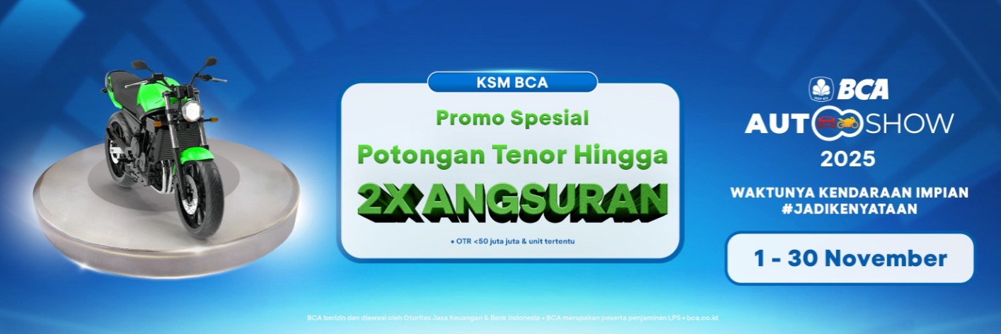 Potongan tenor 2x angsruan KSM BCA Autoshow