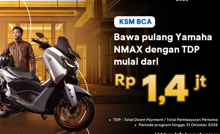 Promo Yamaha NMAX TDP Mulai dari 1,4 Juta