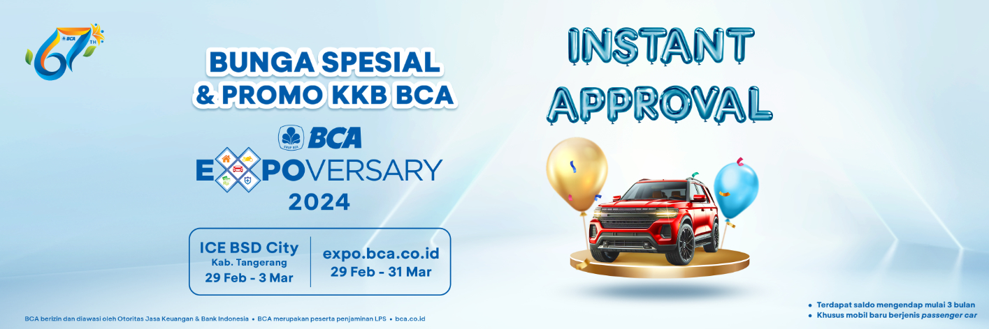 Instant Approval BCA Expoversary 2024