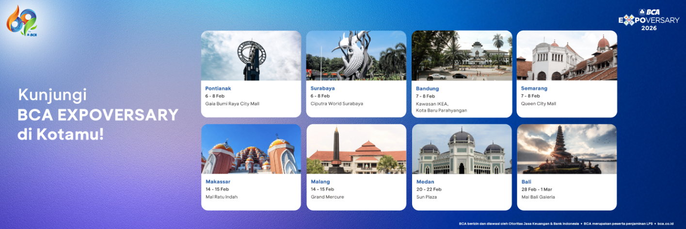 Kota BCA Expoversary 2026