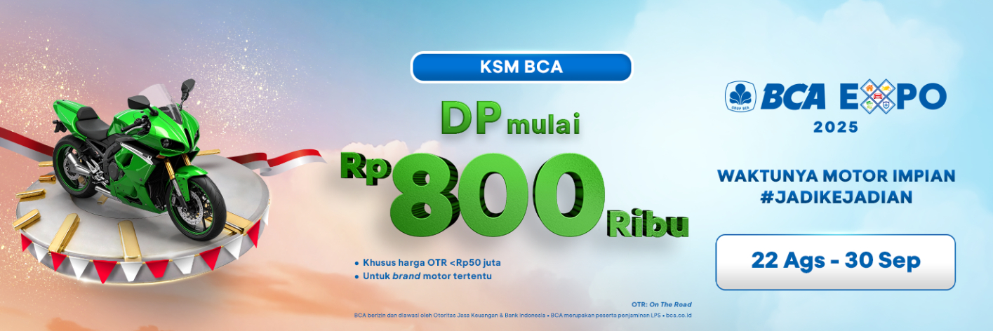 DP KSM 800 ribu BCA EXPO 2025